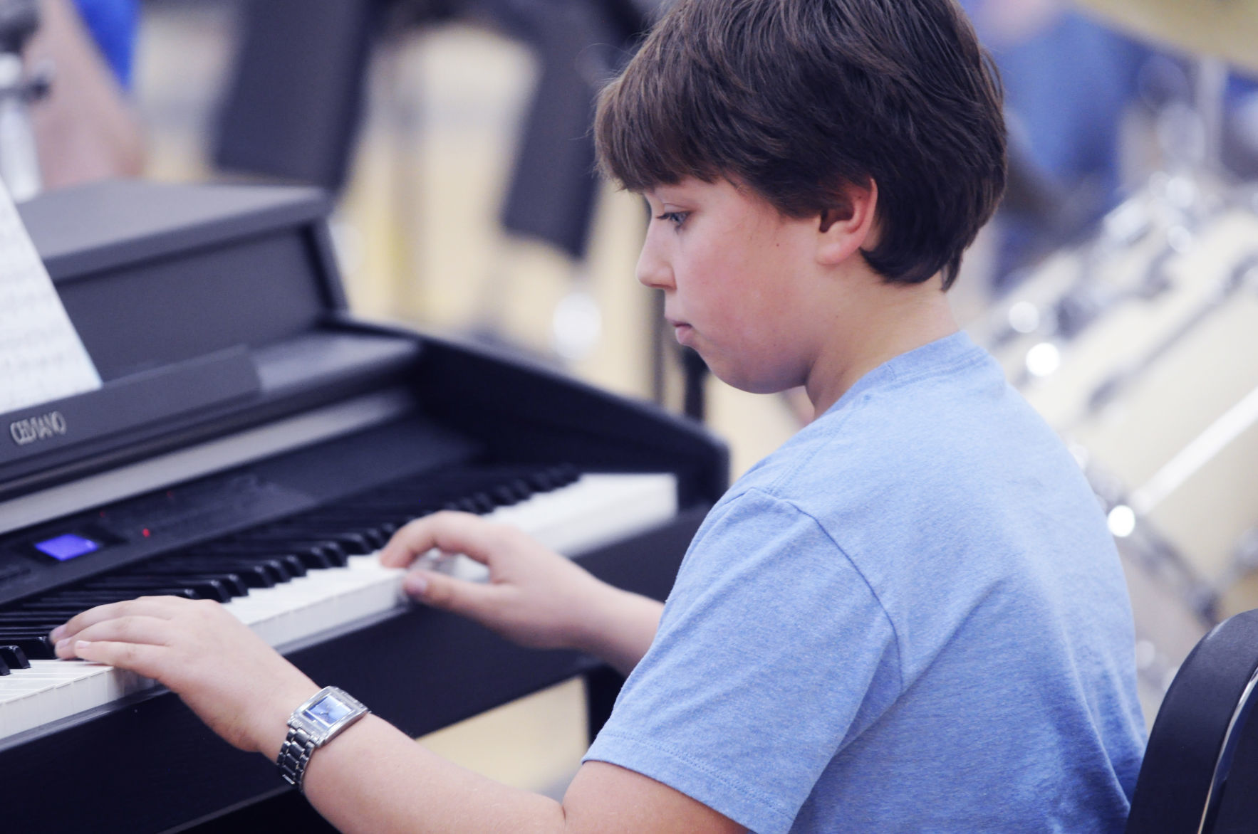 Konrad Horabik piano player Brookwood Middle School